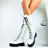 DAMENSCHUHE KNIEHOHE STIEFEL | AUS KUNSTLEDER